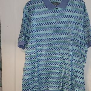 Talbots Men Golf polo shirt. Funky design